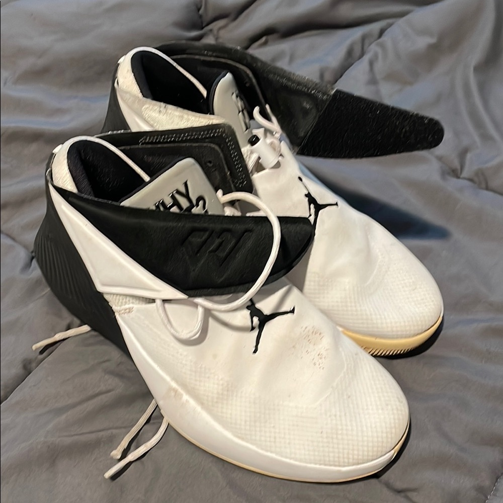 Jordan Athletic Shoes Black and White